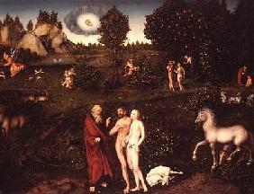 Adam and Eve in the Garden of Eden 1530