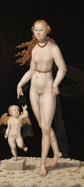 Venus und Amor von Lucas Cranach d. J.