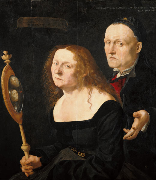 Der Maler Hans Burgkmair und seine Frau Anna. von Lucas Furtenagel