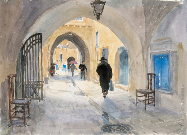 Going Home, Habad Street, Jerusalem von Lucy Willis