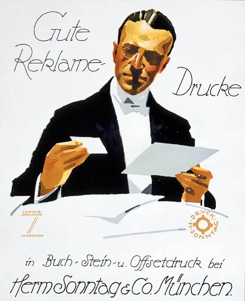 Gute Reklame Druke, 1927 von Ludwig Hohlwein