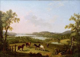 Der Plöner See von Bösdorf aus gesehen 1798