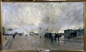 Rauch auf der Pariser Bahnkreislinie 1885