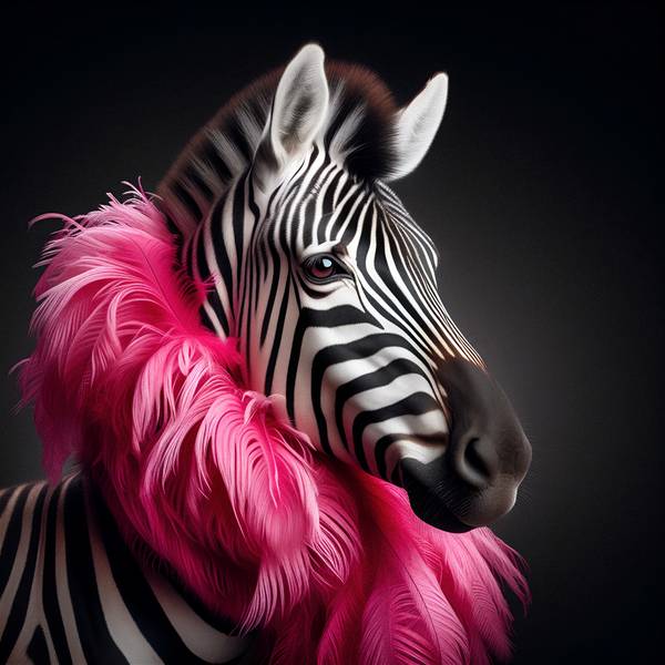 Trendy zebra von Luigi M. Verde