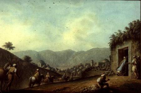 The Village of Betania with a View of the Dead Sea von Luigi Mayer