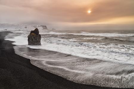 Ein Wintermorgen in Island