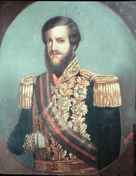 Pedro II (1825-91) Emperor of Brazil von Luis de Miranda Pereira Visconde de Menezes