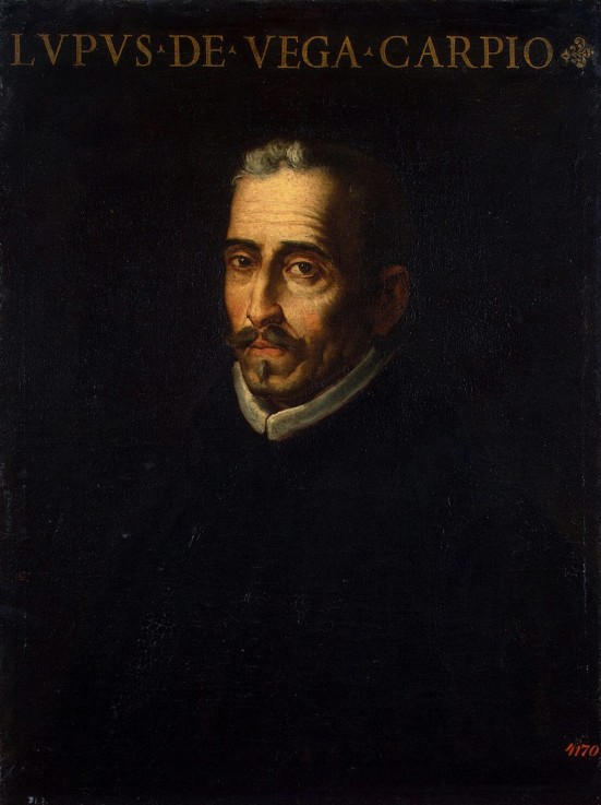 Porträt des Dichters Félix Lope de Vega (1562-1635) von Luis Tristan de Escamilla