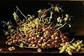Still Life with a plate of grapes