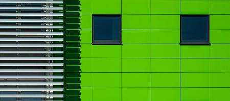eine grüne Wand