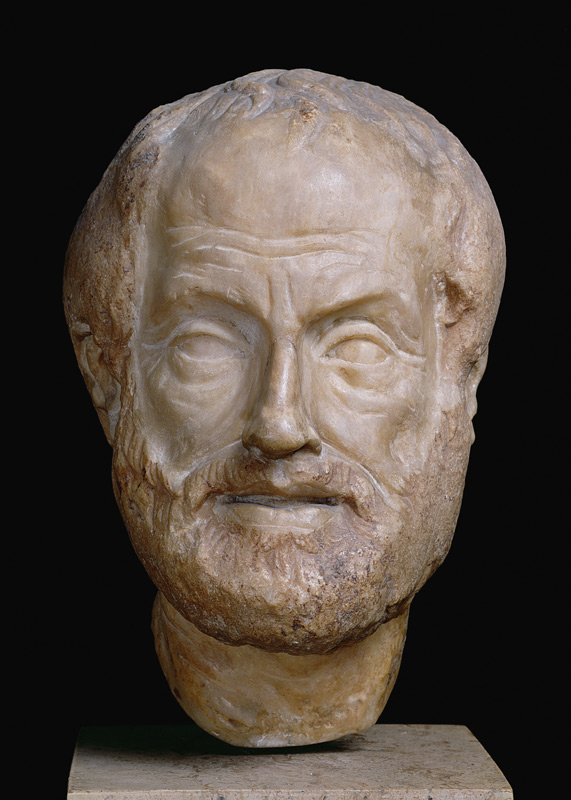 Aristotle (384-322 BC) Roman copy of a Greek original von Lysippos