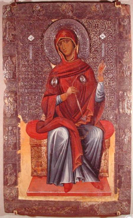 Virgin Mary, from the Annunciation von Macedonian School