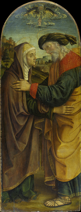 Begegnung von Joachim und Anna an der Goldenen Pforte von Macrino d'Alba
