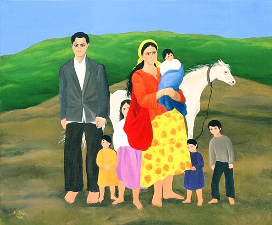 Gipsy Family von Magdolna  Ban