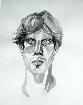 Self-Portrait, 2000 (pen, ink & watercolour) 