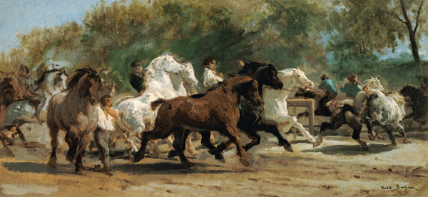 Study for the Horsemarket von Maria-Rosa Bonheur