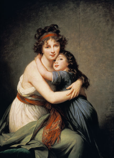 Die Künstlerin mit ihrer Tochter von Marie Elisabeth-Louise Vigée-Lebrun