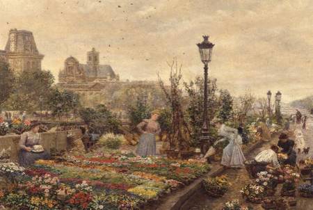 The Flower Market von Marie François Firmin-Girard