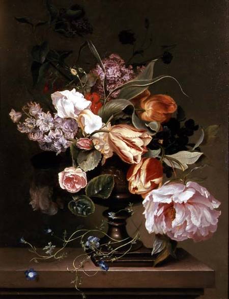 Still life with flowers von Marie Geertruida Snabille