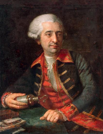 Porträt von Antoine-Laurent Lavoisier (1743-1794) 1784
