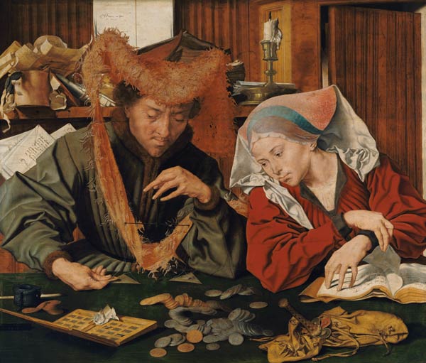 Der Geldwechsler und seine Frau von Marinus Claeszon van Reymerswaele