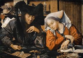 Der Geldwechsler und seine Frau. 1500