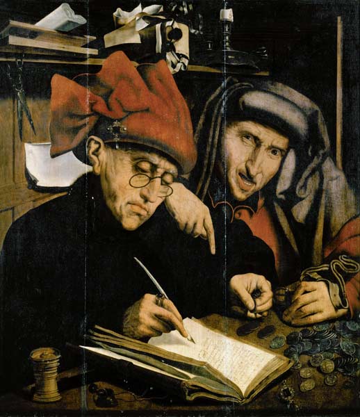 The Tax Gatherers, after the painting by Quentin Massys von Marinus van Roejmerswaelen