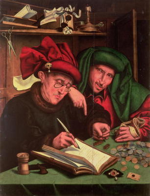 The Usurers, after Massys von Marinus van Roejmerswaelen