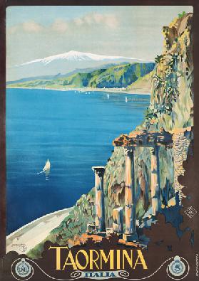 Poster advertising Taormina c.1927