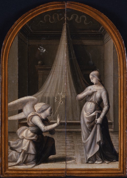 Die Verkündigung. (Triptychon, Rückseite) von Mariotto di Bigio Albertinelli