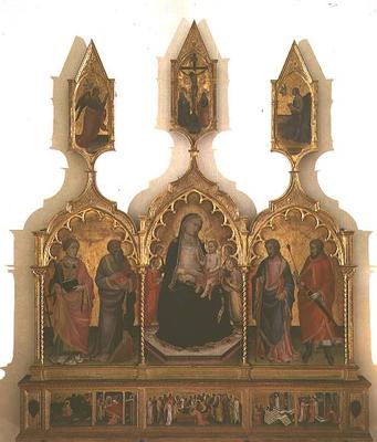 Madonna and Child with Saints (tempera on panel) von Mariotto  di Nardo