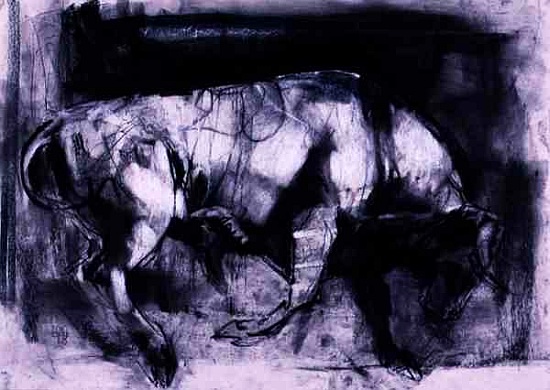 The White Bull (study) von Mark  Adlington