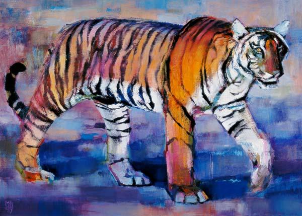 Tigress, Khana, India, 1999 (oil on canvas) 