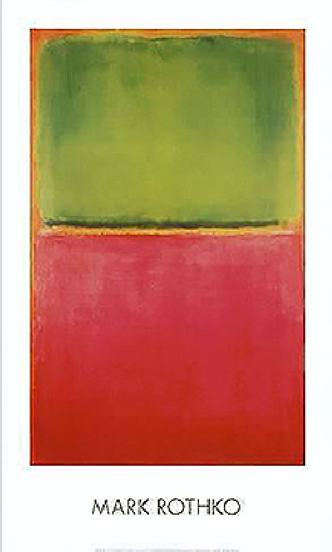 Untitled (Green, Red on Orange) von Mark Rothko