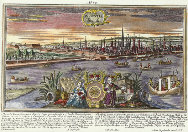 Mainz um 1750 von Martin Engelbrecht
