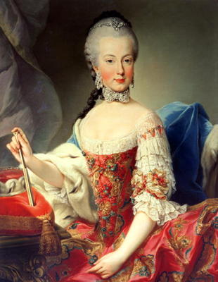 Archduchess Maria Amalia Habsburg-Lothringen, (1746-1804), eighth child of Empress Maria Theresa of von Martin II Mytens or Meytens