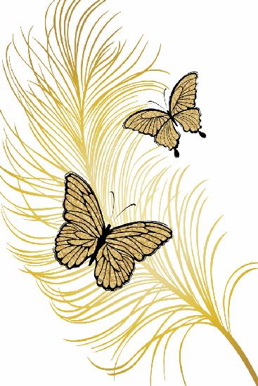 Goldene Schmetterlinge