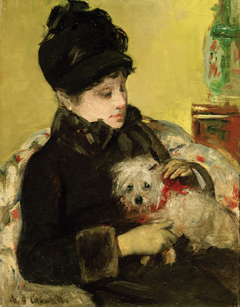 Cassatt / Visitor in Hat and Coat / 1879 von Mary Stevenson Cassatt