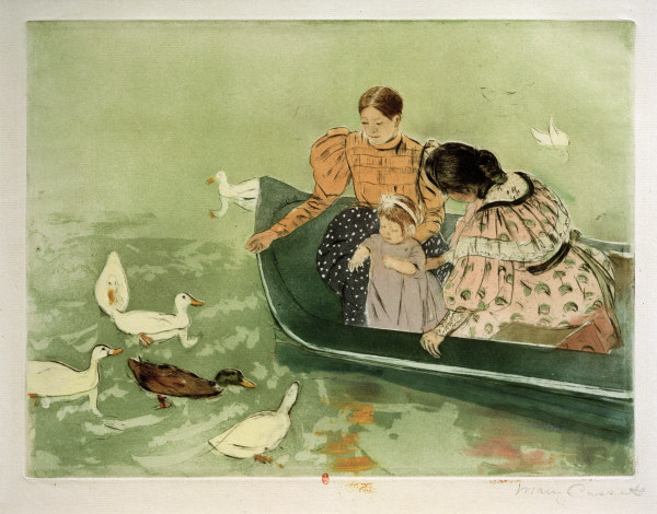 M.Cassatt, Feeding the Ducks von Mary Stevenson Cassatt