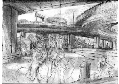 Horseriding under the Westway 2009
