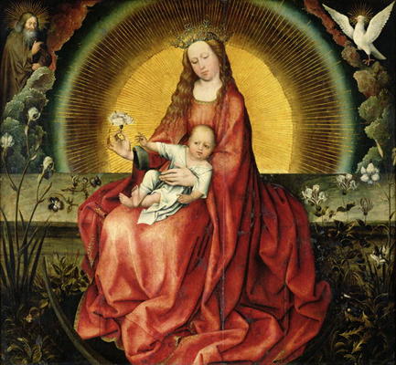 The Virgin and Child (oil on panel) von Master of Flemalle