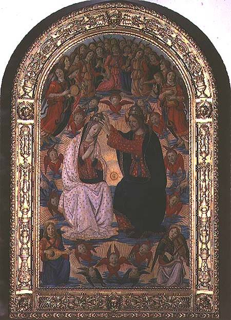 Coronation of the Virgin von Master of the Fiesole Epiphany
