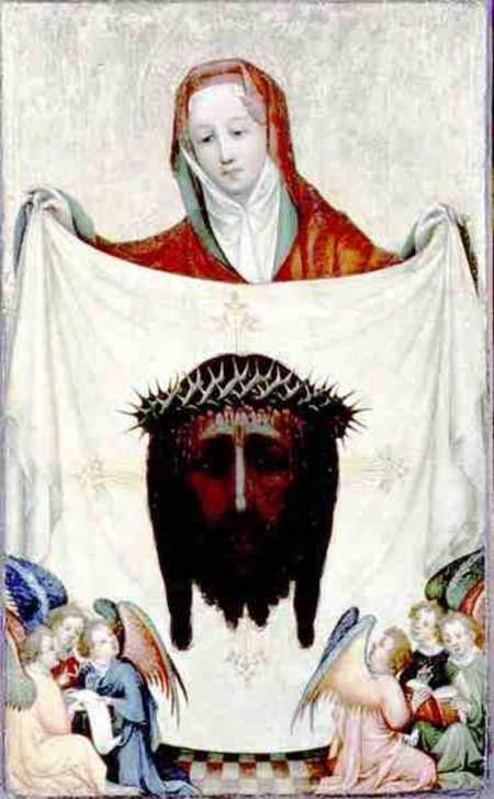 St. Veronica with the Shroud of Christ von Master of the Munich St. Veronica