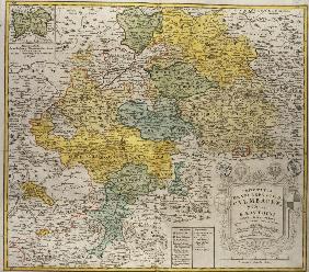 Landkarte von Brandenburg-Bayreuth 1720