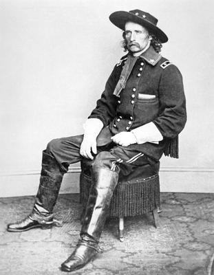 General George A. Custer (b/w photo) von Mathew Brady
