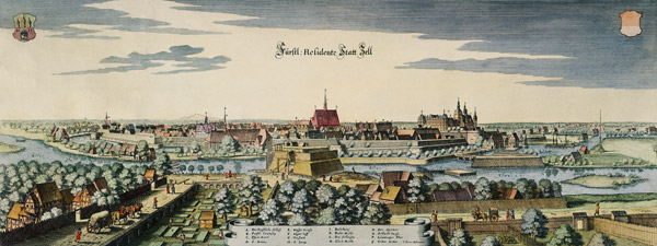 Celle, um 1650 von Matthäus Merian der Ältere