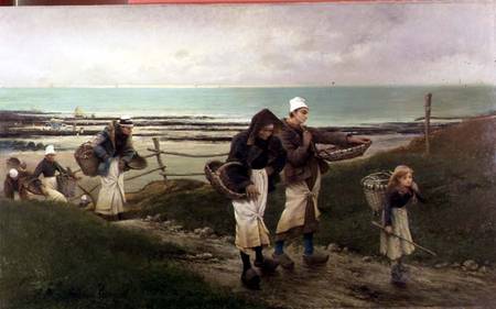 Breton Scene von Maurice Poirson