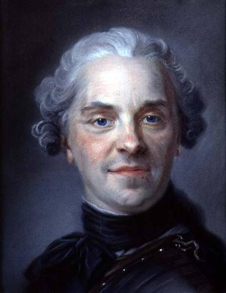 Portrait of Maurice von Maurice Quentin de La Tour
