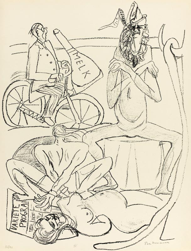 Circus, plate 12 from Day and Dream von Max Beckmann