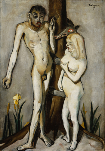 Adam und Eva. 1917 von Max Beckmann